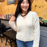 Ivory Cable Knit Sweater