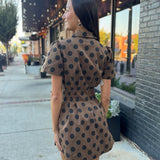 Polka Dot Utility Dress