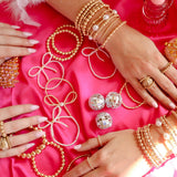 4MM Gold Beaded Ring