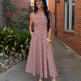 Sweetheart Stroll Printed Midi Dress