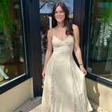 Butter Yellow Saffron Maxi Dress