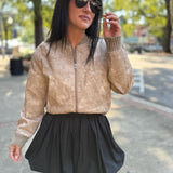 Sandstone Edge Bomber Jacket