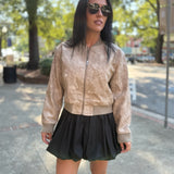 Sandstone Edge Bomber Jacket