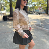 Sandstone Edge Bomber Jacket