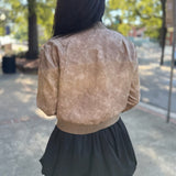 Sandstone Edge Bomber Jacket