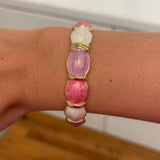 Blush Marble Resin Bangle Bracelet