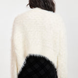 Ivory Brandy Feather Cardigan