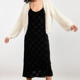 Ivory Brandy Feather Cardigan