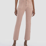 Reese High Rise Ankle Straight Jean in Rose