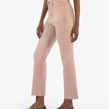 Reese High Rise Ankle Straight Jean in Rose