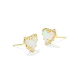 Dolly Parton Patchwork Ari Heart Stud Earrings