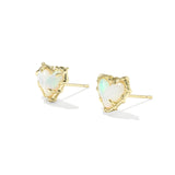 Dolly Parton Patchwork Ari Heart Stud Earrings
