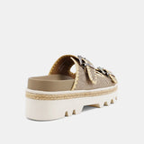 Laura Sandal - Gold Woven