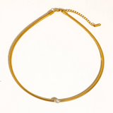 Lennox Marquise CZ Snake Chain Choker