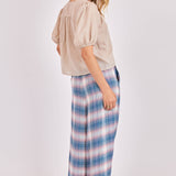 Light Taupe Day’s End Front Tie Blouse