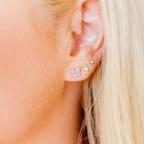 Screwback Stud Earrings - Kate Candy Gold
