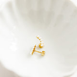 Screwback Stud Earrings - Abigail Pearl