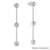 Radiant Line Water-Resistant Drop Earrings