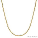 Water Resistant Golden Glimmer Beaded Necklace