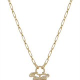 Water Resistant Charm & Chic Bow Necklace
