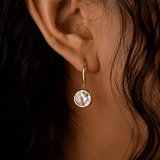 Maeve Oval CZ Drop Earrings