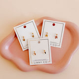 Screwback Stud Earrings - Millie Heart