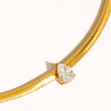 Maren Teardrop CZ Choker Necklace