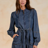 Navy Wash Tessa Denim Romper