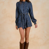 Navy Wash Tessa Denim Romper