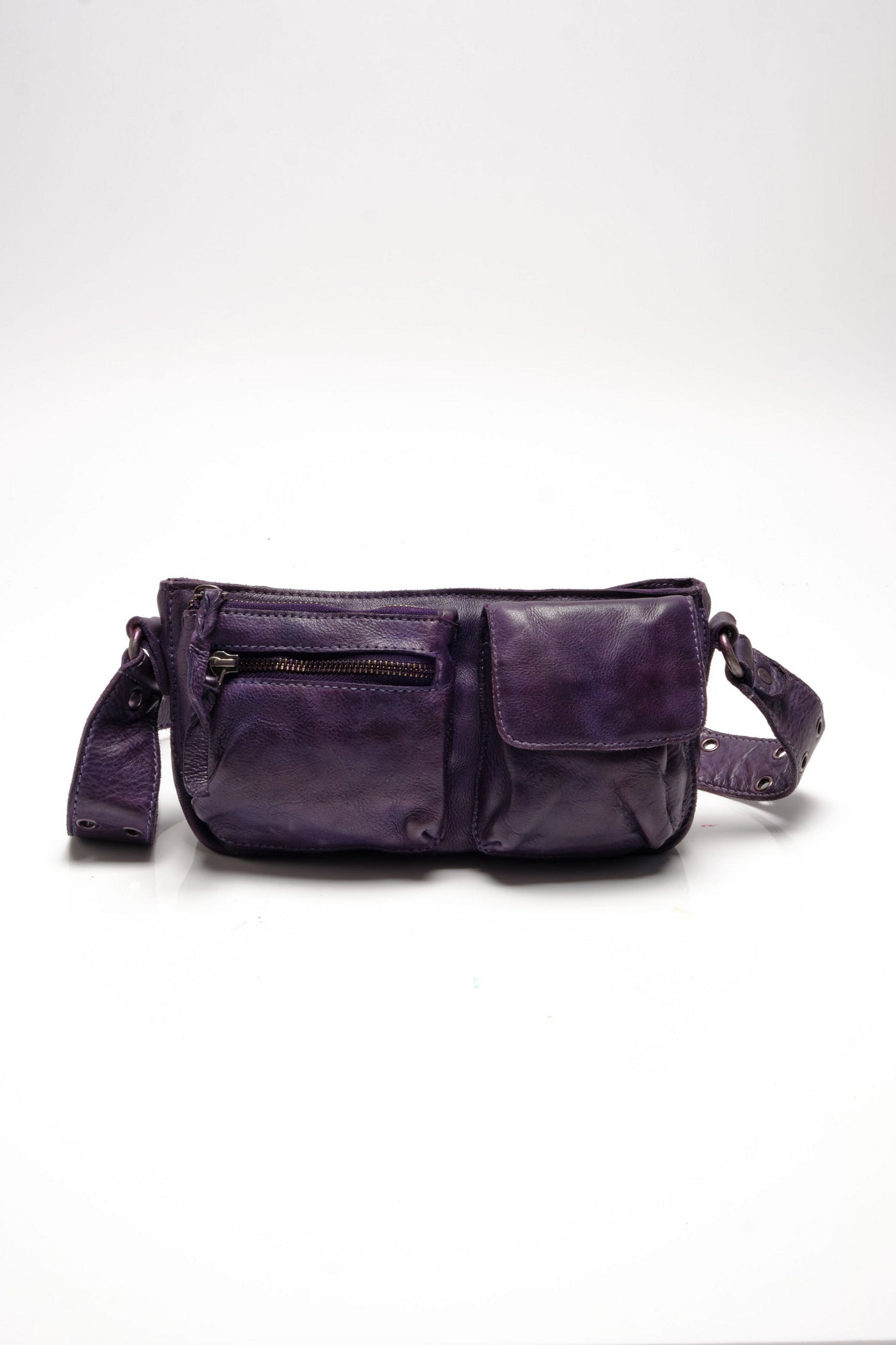 Wade Leather Sling - Plum