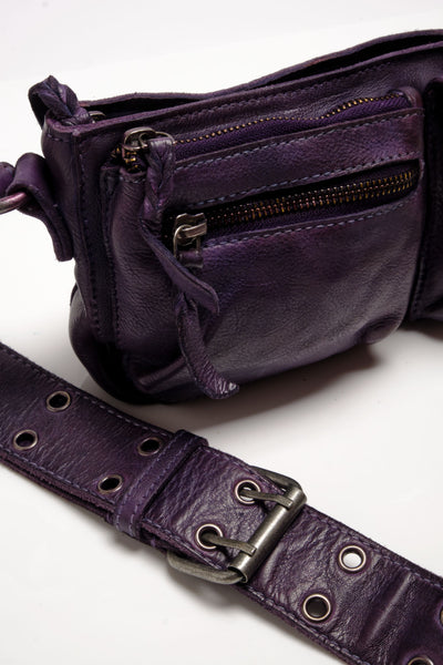 Wade Leather Sling - Plum