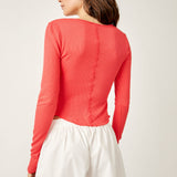 Keep It Basic Layering Top - Red Pop
