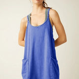 Hot Shot Mini Dress - Bright Blue