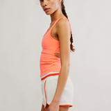Never Better Long Tank - Neon Coral