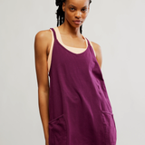 Hot Shot Mini Dress - Black Cherry