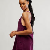 Hot Shot Mini Dress - Black Cherry