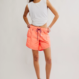 In the Wild Long Short - Neon Coral