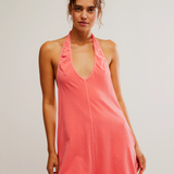 Hot Shot Halter Romper - Hibiscus