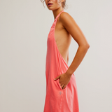 Hot Shot Halter Romper - Hibiscus