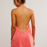 Hot Shot Halter Romper - Hibiscus