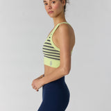 Go to Stripe Bra - Vapor Lime / Mars