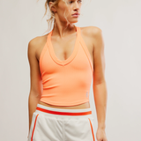 All Clear V Neck Cami - Neon Coral