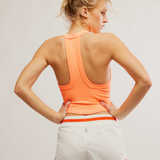 All Clear V Neck Cami - Neon Coral