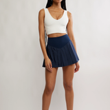 Swing of Things Skort - Navy