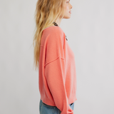 See Me Pullover - Coral Rimson Combo