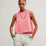 Towel Terry Top - Pink Combo