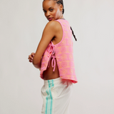 Towel Terry Top - Pink Combo
