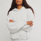 Final Call Hoodie - White Heather Grey
