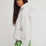 Final Call Hoodie - White Heather Grey