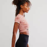 Run the Distance Baby Tee - Petal Combo